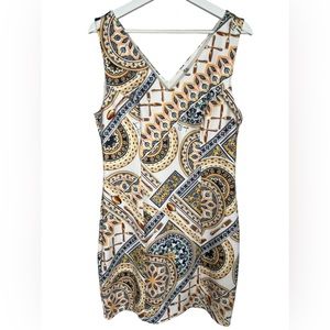 Lanca Perfume Collection Sheath Mini Sleeveless Dress Womens Size XL